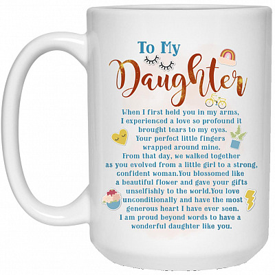 15 oz. White Mug