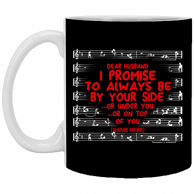 Personalized Husband Mug, Black, 11 oz. White Mug