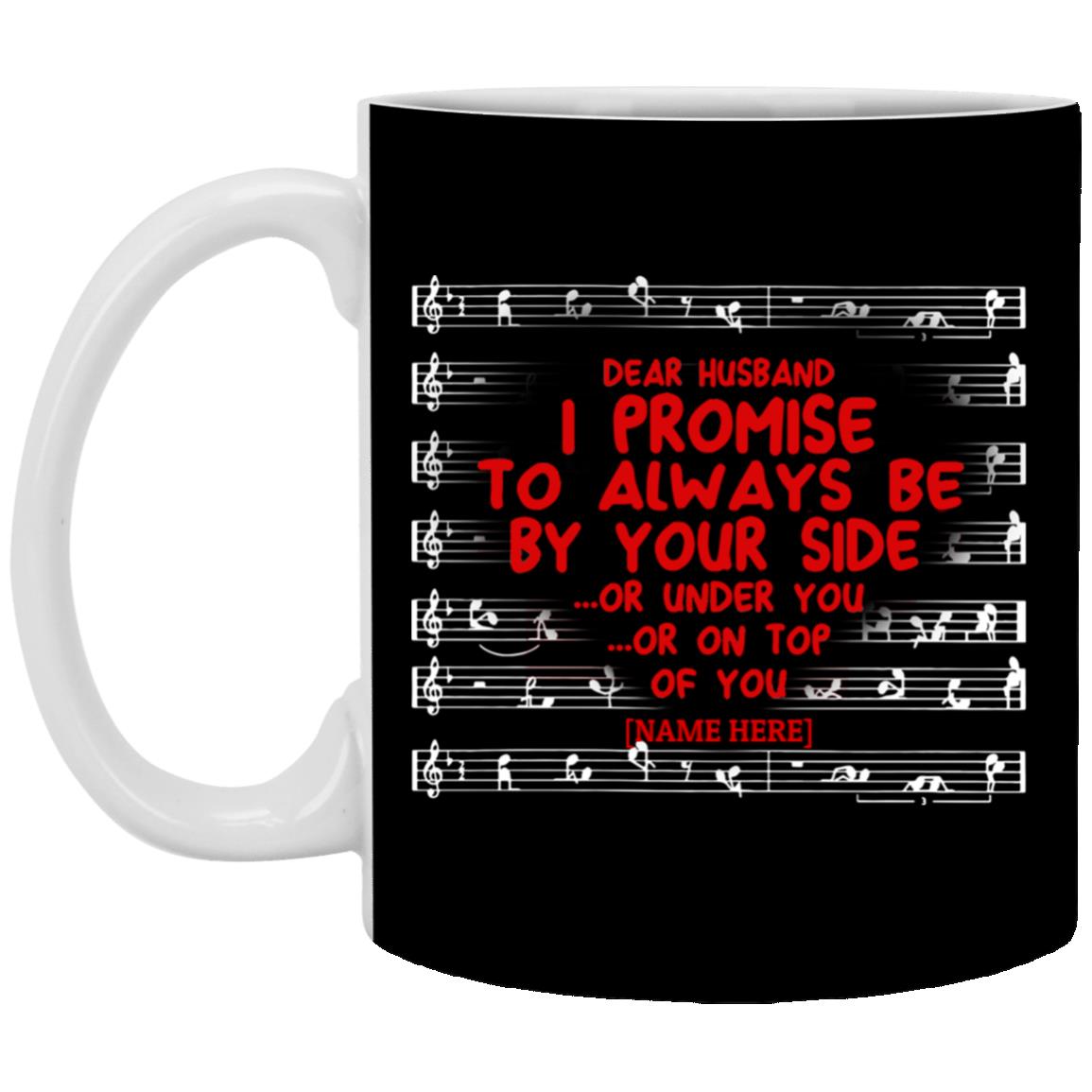 Personalized Husband Mug, Black, 11 oz. White Mug