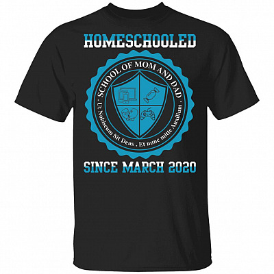 Homeschooled School of Mom, Black, Unisex T-Shirt