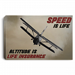 Speed Is Life Altitude Is Life Insurance Aircraft Vintage Framed Canvas Prints - Unframed Poster, White, 0.75'' Framed Canvas Speed Is Life Altitude Is Life Insurance Aircraft Vintage Framed Canvas Prints - Unframed Poster, White, 0.75'' Framed Canvas