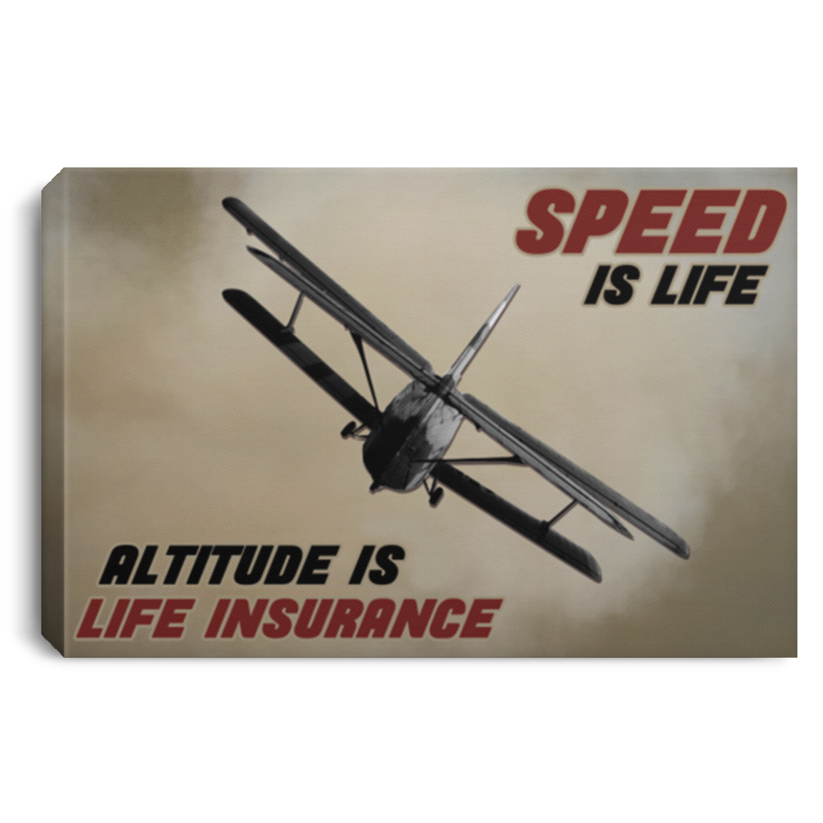 Speed Is Life Altitude Is Life Insurance Aircraft Vintage Framed Canvas Prints - Unframed Poster, White, 0.75'' Framed Canvas Speed Is Life Altitude Is Life Insurance Aircraft Vintage Framed Canvas Prints - Unframed Poster, White, 0.75'' Framed Canvas