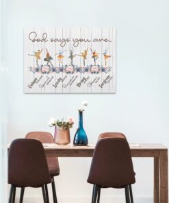 Alternative view of Ballet God Says You Are Unique Special Lovely Framed Canvas Prints - Bible Verses Unframed Poster