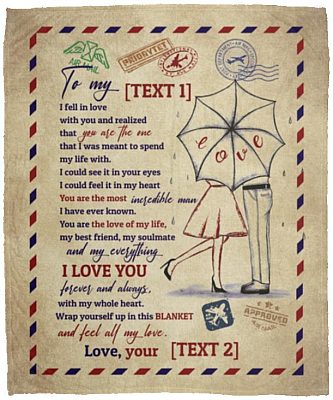 Personalized to the Love of My Life Blanket, White, Cozy Plush Fleece Blanket - 50x60