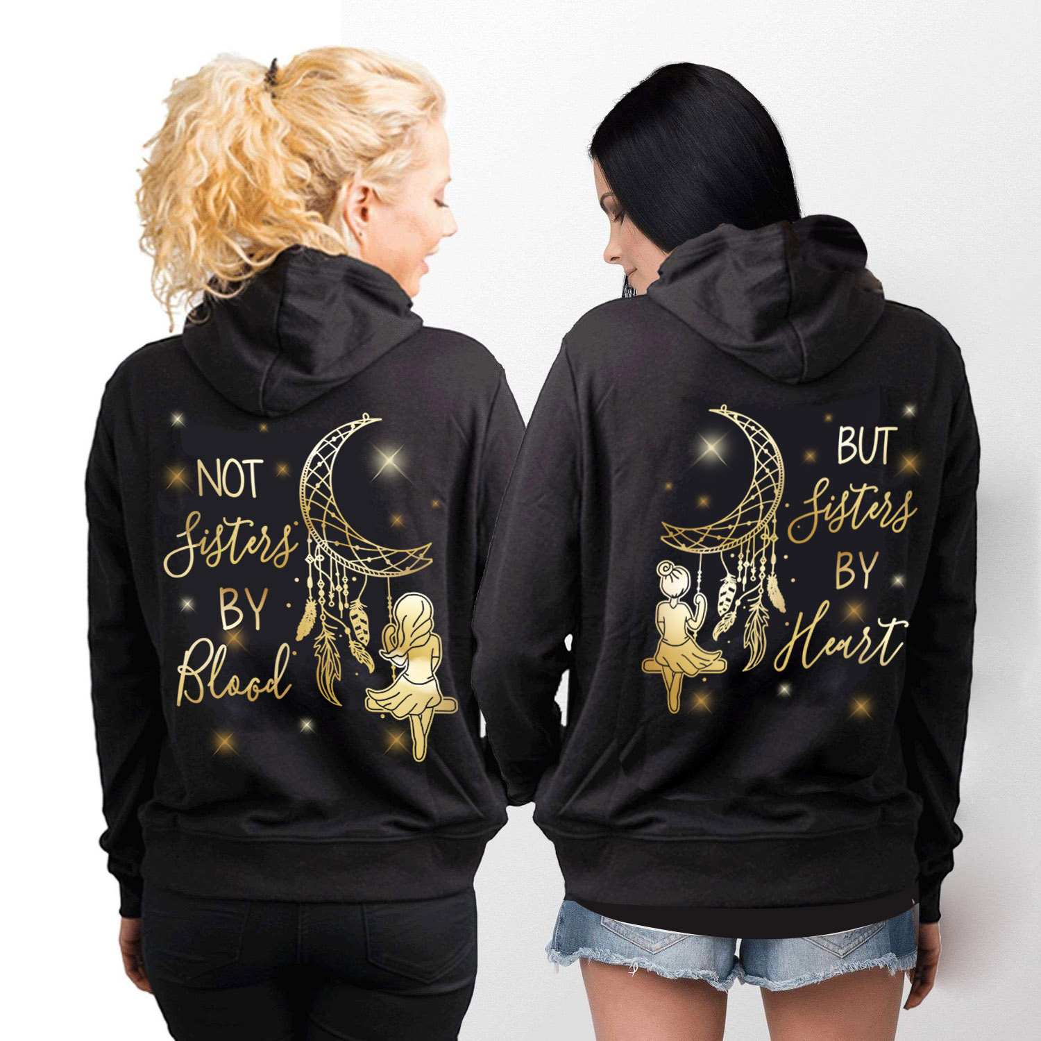 22 HG uu tien_ Not Sister By Blood Hoodie mk