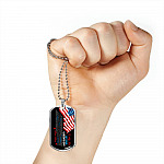 Mom To My Son On Your Wedding Day There Are So Many Emotions That Fill My Heart Today US Flag Dog Tag Pendant Necklace - Dog Tag (Silver) Mom To My Son On Your Wedding Day There Are So Many Emotions That Fill My Heart Today US Flag Dog Tag Pendant Necklace - Dog Tag (Silver)