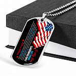 Mom To My Son On Your Wedding Day There Are So Many Emotions That Fill My Heart Today US Flag Dog Tag Pendant Necklace - Dog Tag (Silver) Mom To My Son On Your Wedding Day There Are So Many Emotions That Fill My Heart Today US Flag Dog Tag Pendant Necklace - Dog Tag (Silver)