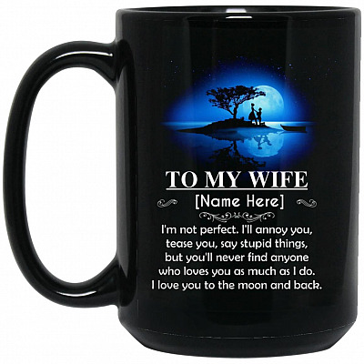 15 oz. Black Mug