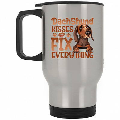 14 oz. Silver Travel Mug