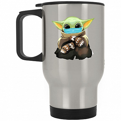 14 oz. Silver Travel Mug