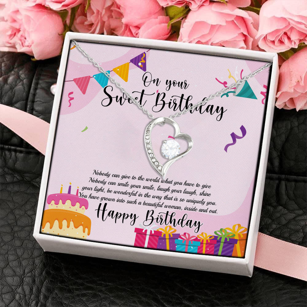 15KNG. Sweet Birthday(4) Forever Love Necklace (Silver) 4
