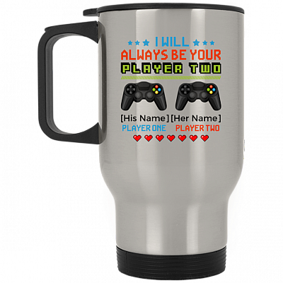 14 oz. Silver Travel Mug