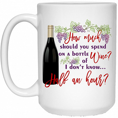 15 oz. White Mug