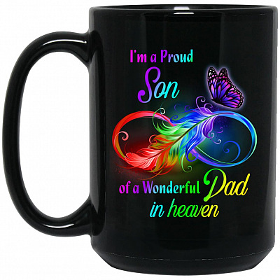15 oz. Black Mug