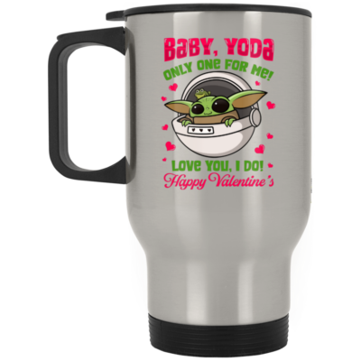 14 oz. Silver Travel Mug