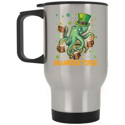 14 oz. Silver Travel Mug