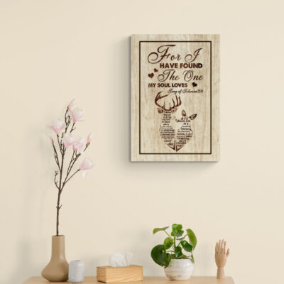 Alternative view of I Have Found The One My Soul Loves Gallery Wrapped Framed Canvas Prints-Unframed Poster-Home Decor Wall Art