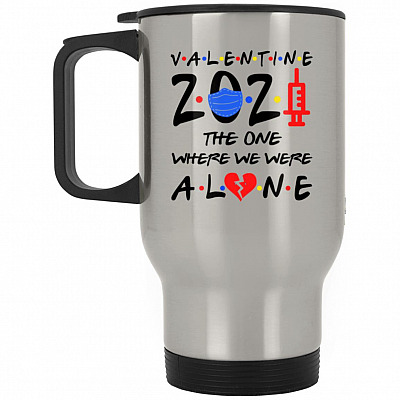 14 oz. Silver Travel Mug