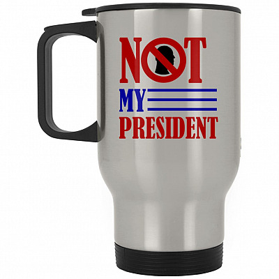 14 oz. Silver Travel Mug