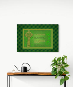 Alternative view of Old Gaelic Blessing Traditional Irish Blessing Framed Canvas - Unframed Poster - Home Decor Wall Art