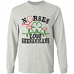 nurse shirt, Ash, Long Sleeve