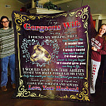 9O_ My Gorgeous Wife The Day (8) Blanket Mockup 11