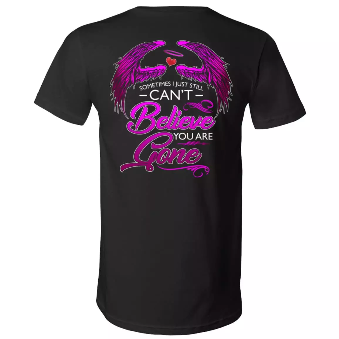 Sometimes I Just Still Can't Believe, Black, V-Neck T-Shirt Sometimes I Just Still Can't Believe, Black, V-Neck T-Shirt