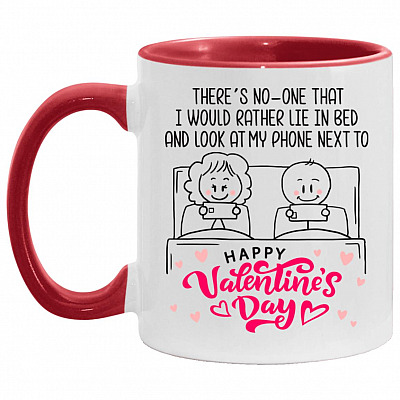 No One I Would Rather Accent Mug, White/Red, 11 oz. Accent Mug