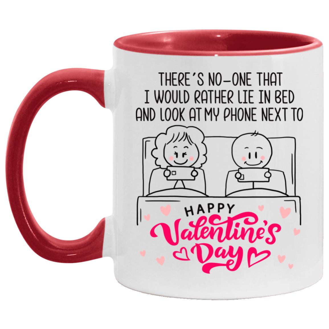 No One I Would Rather Accent Mug, White/Red, 11 oz. Accent Mug