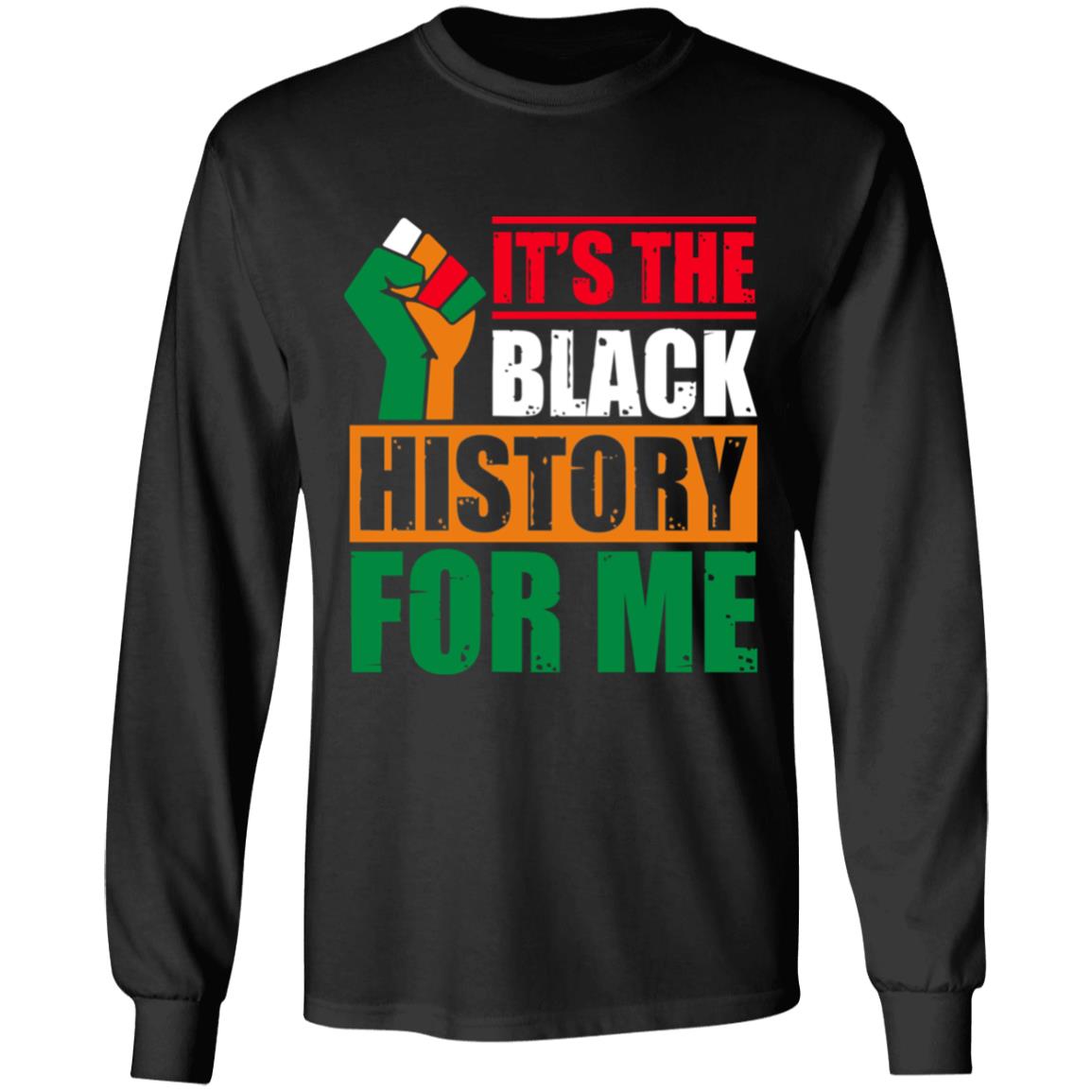 black history, Black, Long Sleeve