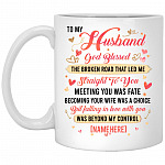 Personalized God Blessed Let Me, White, 11 oz. White Mug Personalized God Blessed Let Me, White, 11 oz. White Mug