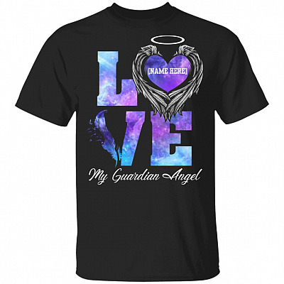 Personalized Guardian, Black, Unisex T-Shirt