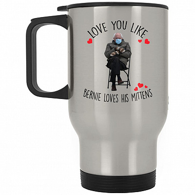 14 oz. Silver Travel Mug