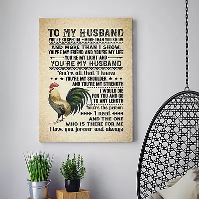 Alternative view of To My Husband Framed Canvas - You Are So Special More Than You Know More Than I Show Unframed Poster