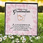 11VT. Memory Of Your Grandmother Interlocking Hearts Necklace 7