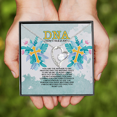 Alternative view of DNA You're the Answer To My Prayer And The Missing Piece To My Heart Forever Love Pendant Necklace