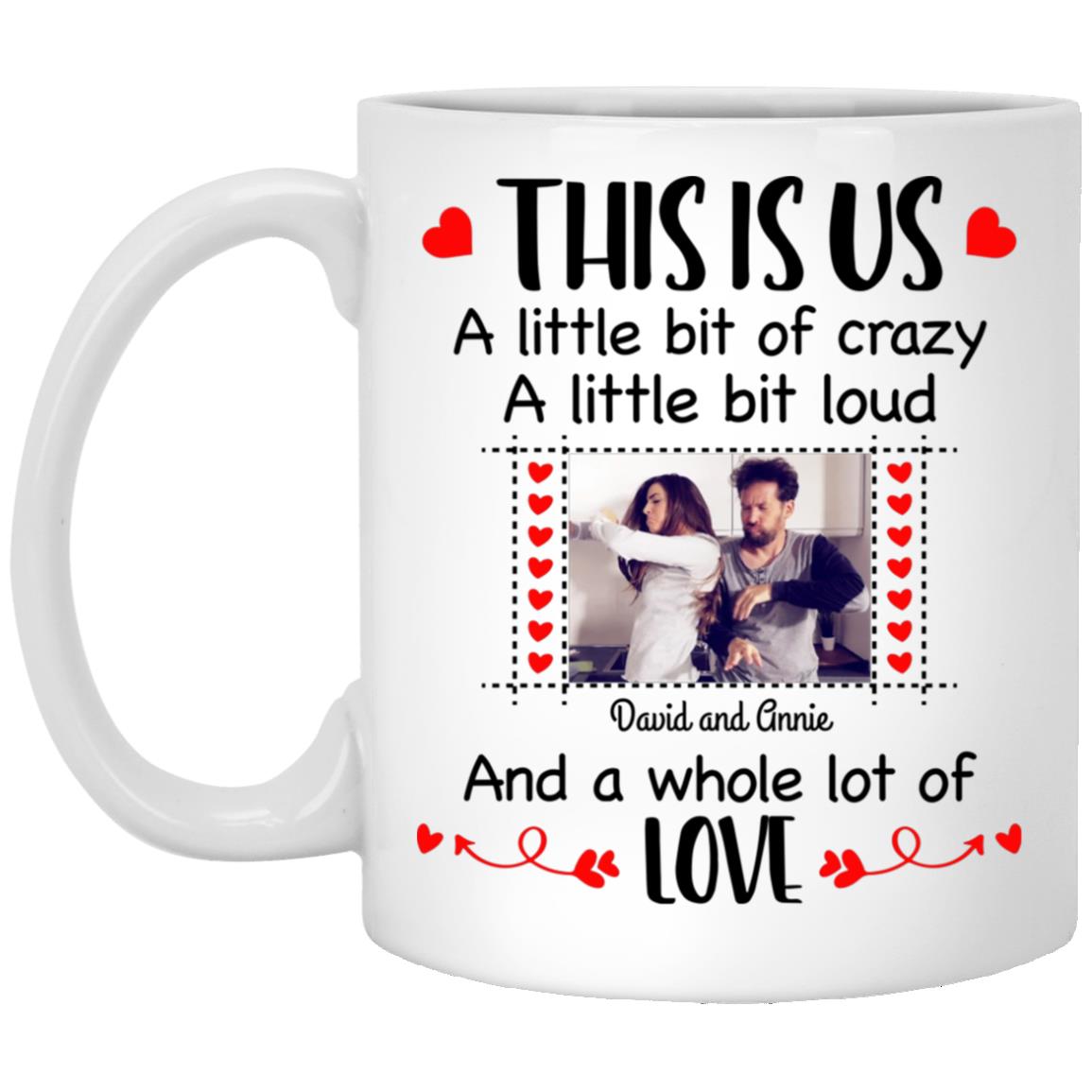 Personalized Photo This Is Us A Little, White, 11 oz. White Mug