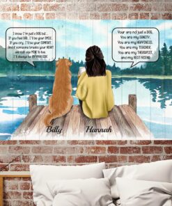 Alternative view of Personalized Dog Lover Gift - You Are Not Just a Dog Pet Memorial Framed Canvas Prints - Unframed Poster