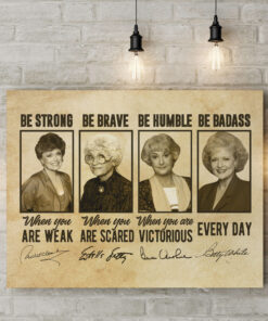 Alternative view of Be Strong Golden Women Gallery Wrapped Framed Canvas Prints - Unframed Poster - Home Decor Wall Art