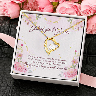 Thank You For Being A Part Of My Life Forever Love Pendant Necklace - Best Friend Jewelry