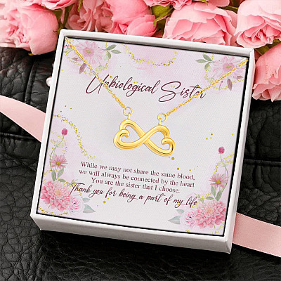 Thank You For Being A Part Of My Life Infinity Heart Pendant Necklace - Best Friend Jewelry