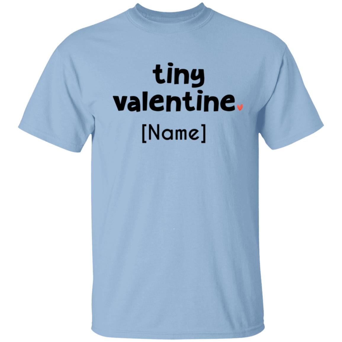 Personalized Tiny Valentine Toddler, Light Blue, Youth T-Shirt