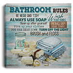 Bathroom Rules Framed Canvas - Unframed Poster - Bathroom Decor, White, 0.75'' Framed Canvas Bathroom Rules Framed Canvas - Unframed Poster - Bathroom Decor, White, 0.75'' Framed Canvas