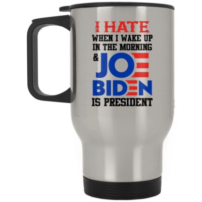 14 oz. Silver Travel Mug