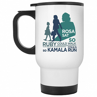 14 oz. White Travel Mug