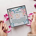 6MH. Thank Aunt card (5) Interlocking Hearts Necklace 5