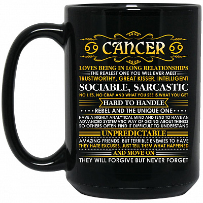 15 oz. Black Mug