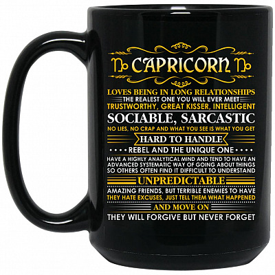 15 oz. Black Mug