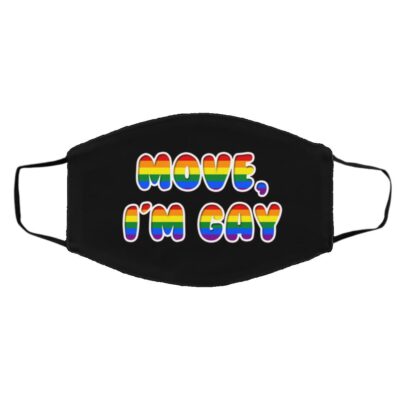 im gay mask, Black, Cloth Face Cover – Medium/Large