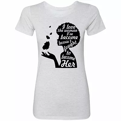 G500L Ladies' 5.3 oz. T-Shirt, Heather White, Premium Ladies T-Shirt